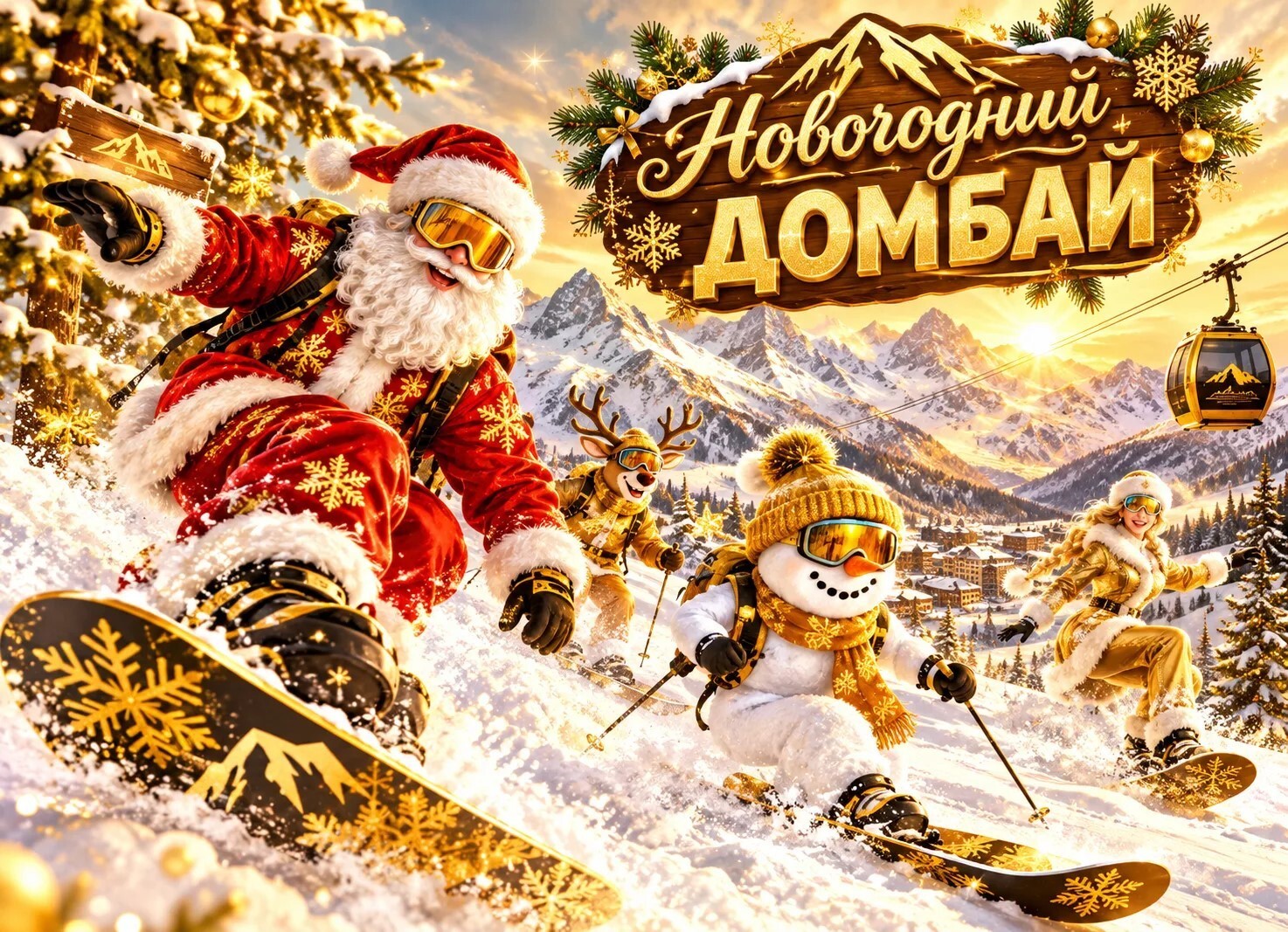Новогодний Домбай